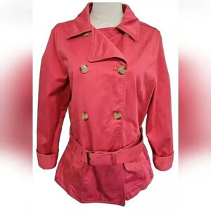 Old Navy Womens Pea Coat Double Breasted Jacket Size L Long Sleeve